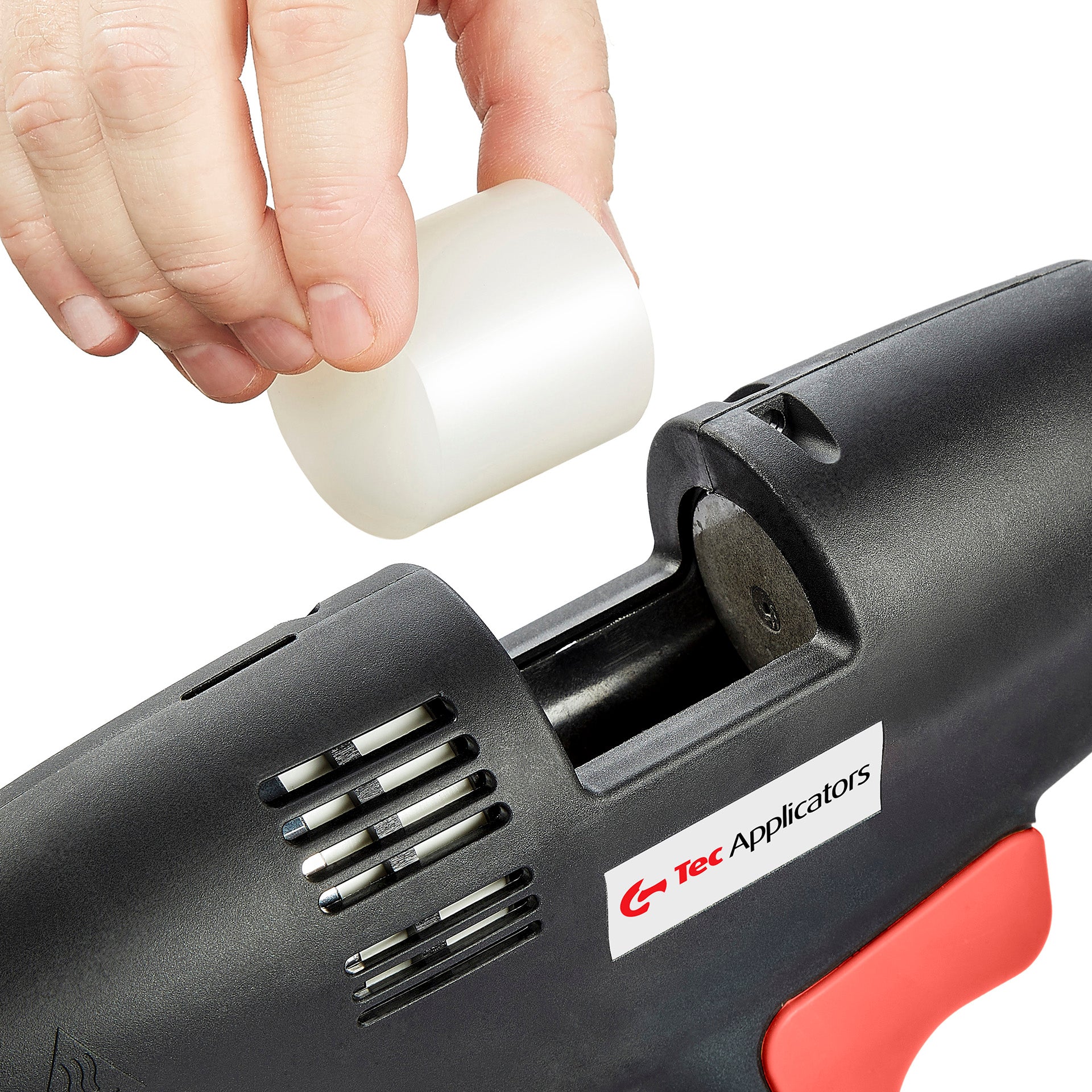 The Power Adhesives Tec 3500-43 is a high output, industrial level glue gun designed to tackle any application and work all day with no downtime. Primarily used in the construction, foundry core, and precast industries, the Tec 3500 comes with a set of specific temperature modules so you can tailor the temperature to suit your application needs. The glue gun uses 1 3/4" glue slugs.