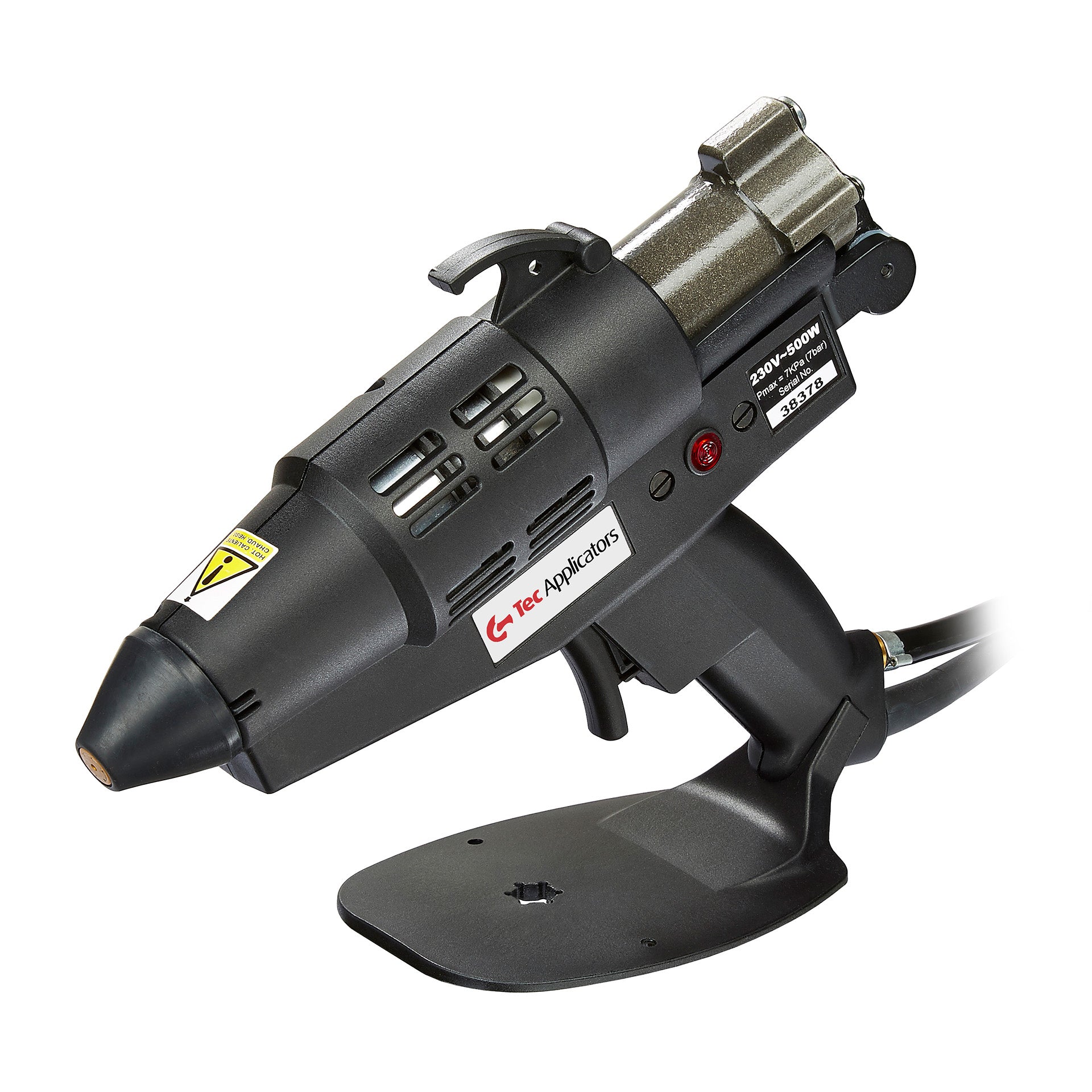 Tec 6300-43 1 3/4" industrial hot melt glue gun, pneumatic assisted, spray