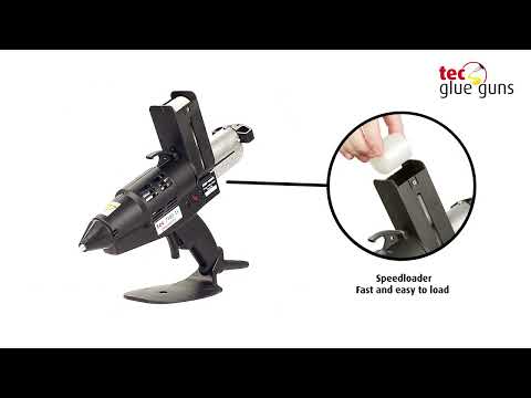 Tec 7100-43 1 3/4" industrial hot melt glue gun, pneumatic assisted, 1000 watt with speedload
