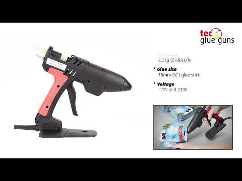 Tec 820-15 5/8" industrial hot melt glue gun, adjustable temp