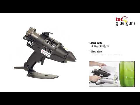 Tec 6100-43 1 3/4" industrial hot melt glue gun, pnuematic assisted, 500 watt