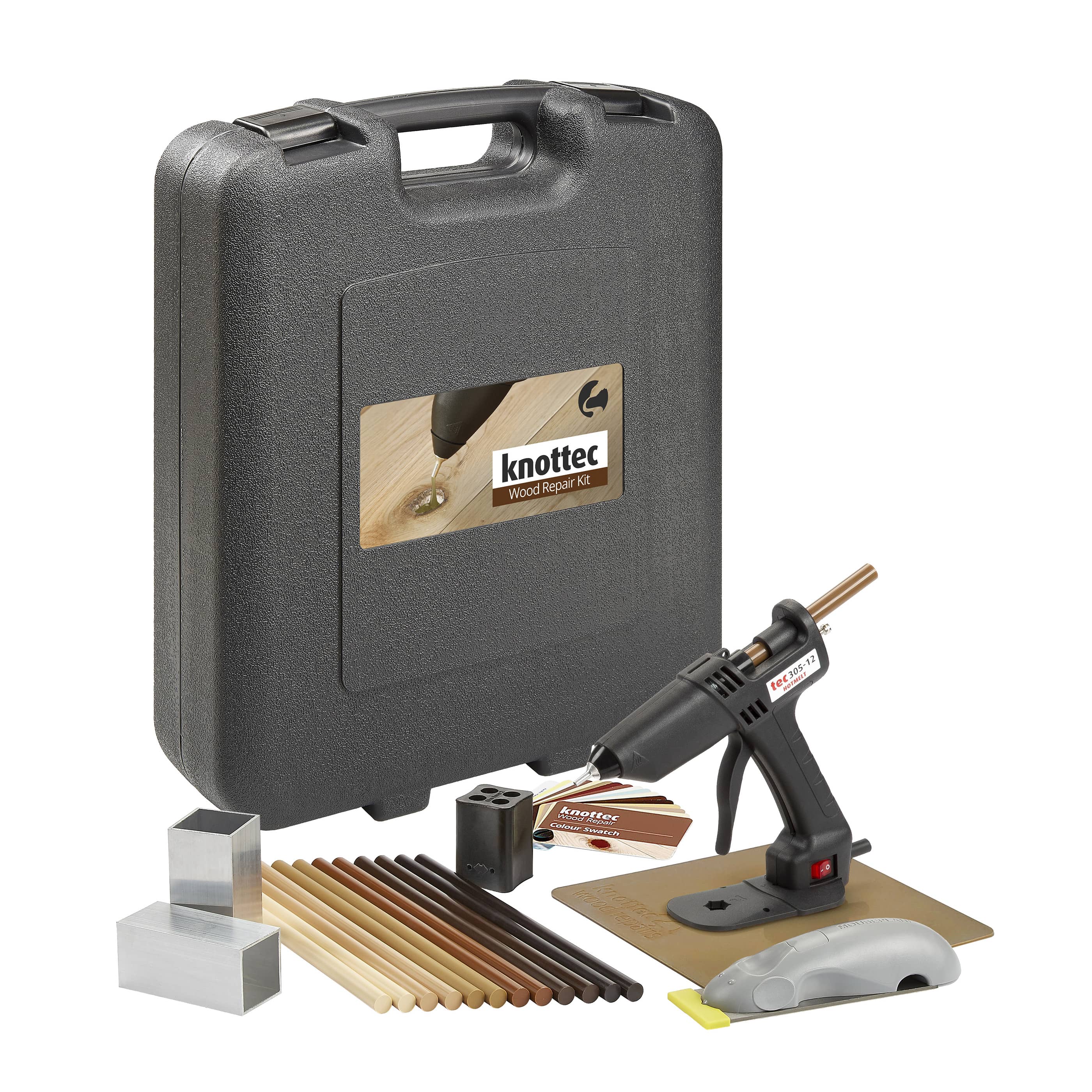 Tec 305-12 1/2" knottec kit, light industrial use with hard shell case