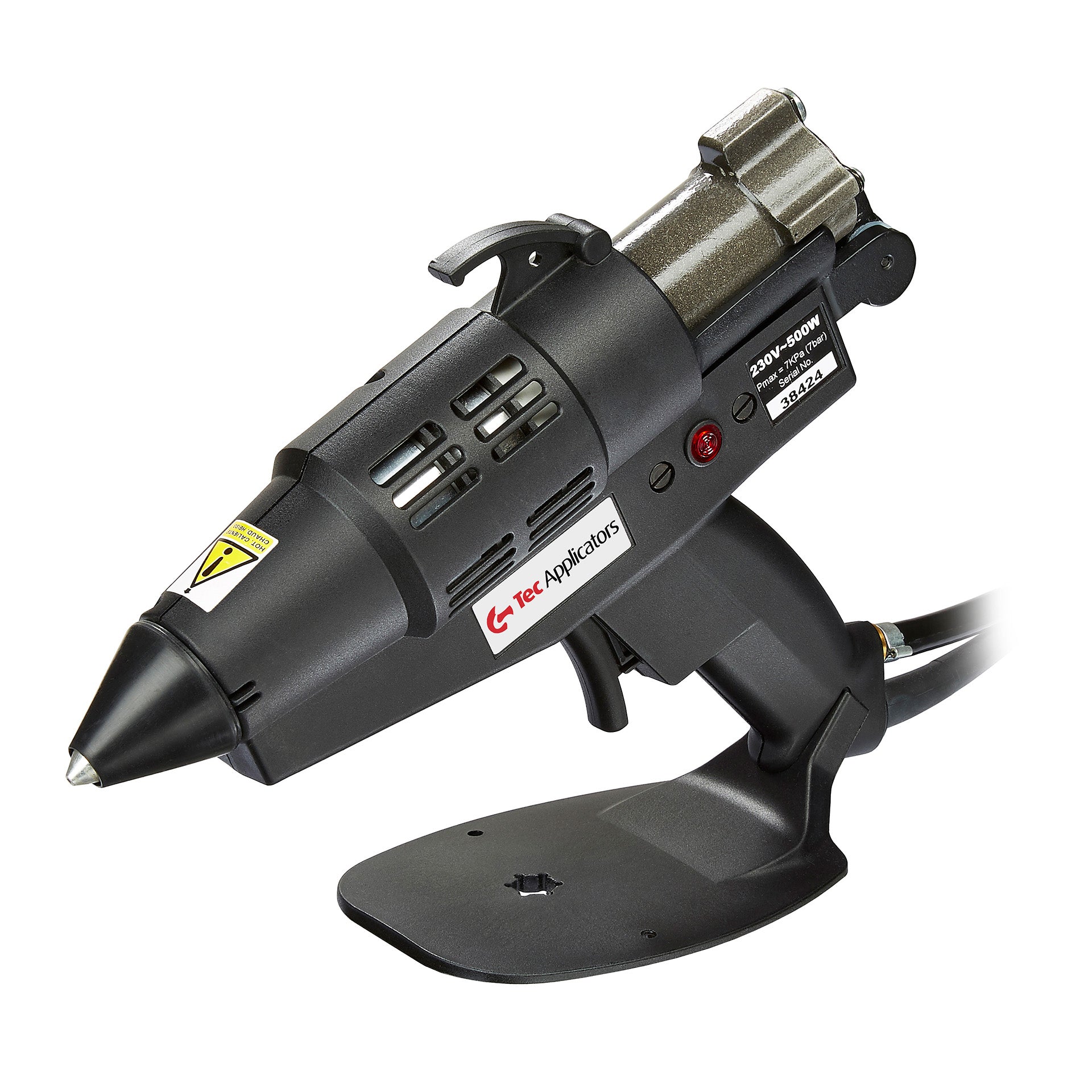 Tec 6100-43 1 3/4" industrial hot melt glue gun, pneumatic assisted, 500 watt