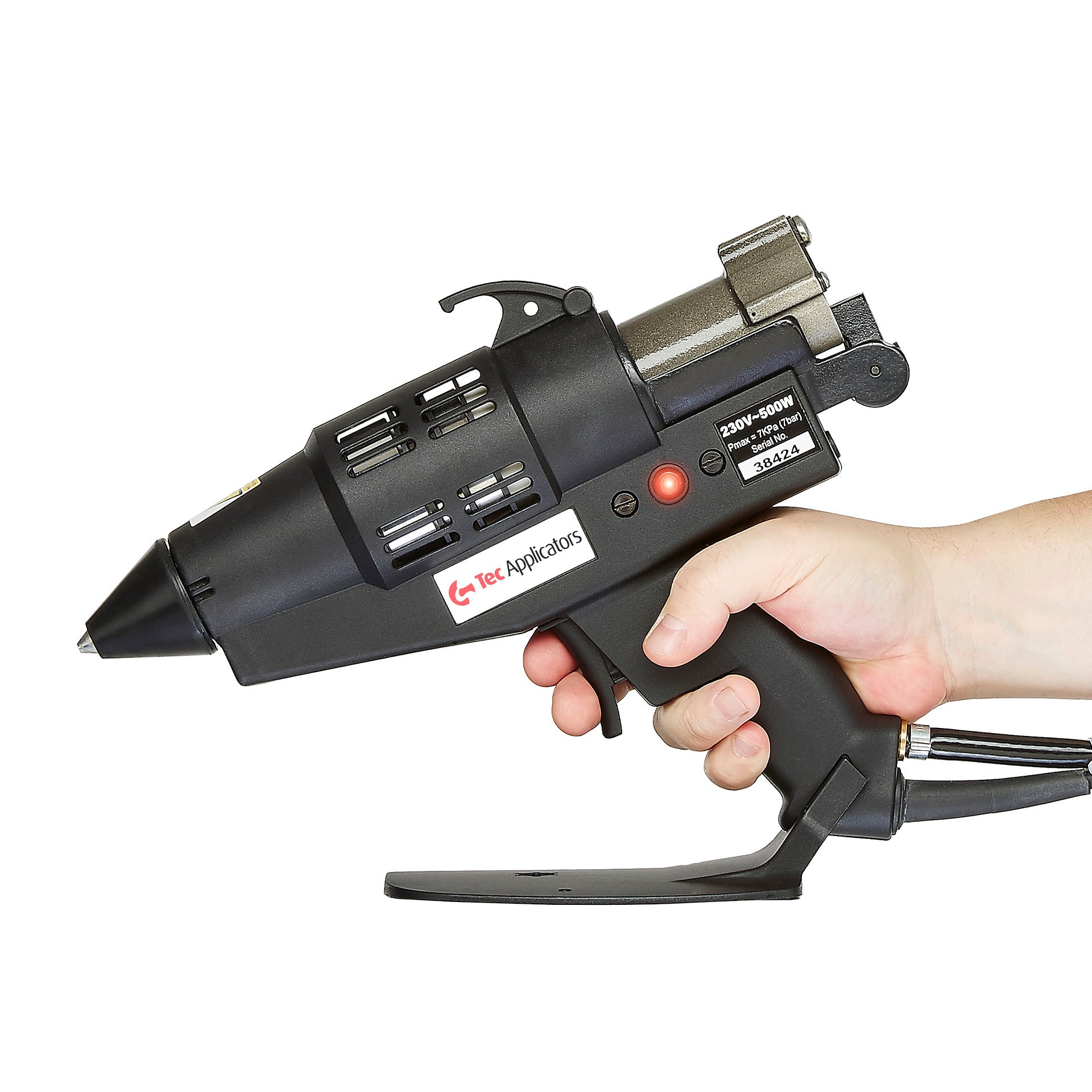 Tec 6100-43 1 3/4" industrial hot melt glue gun, pneumatic assisted, 500 watt