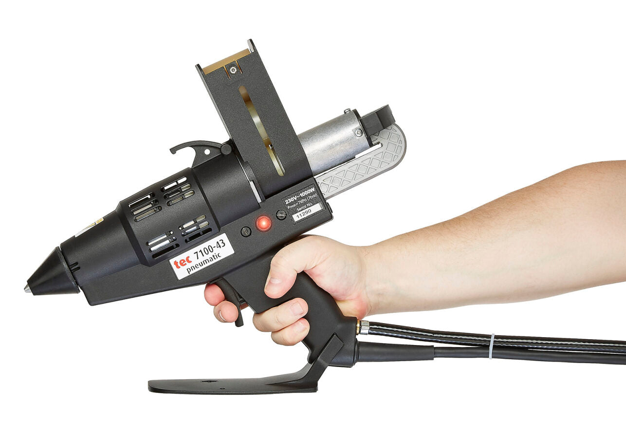 Tec 7100-43 1 3/4" industrial hot melt glue gun, pnuematic assisted, 1000 watt with speedload